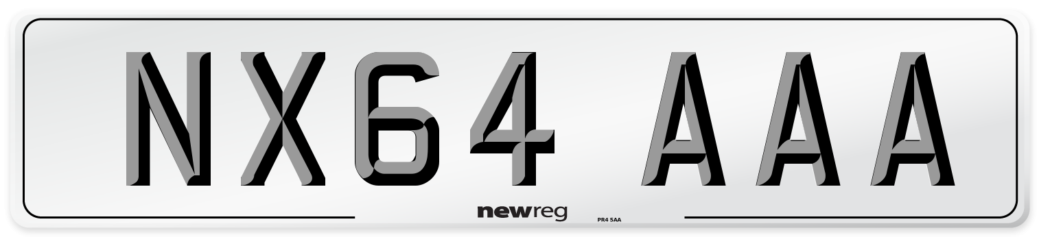 NX64 AAA Number Plate from New Reg